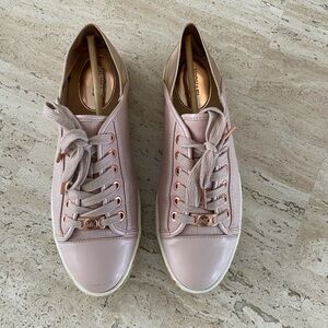 Michael Kors Sneakers - 8M (dusty rose and rose gold; leather and canvas)